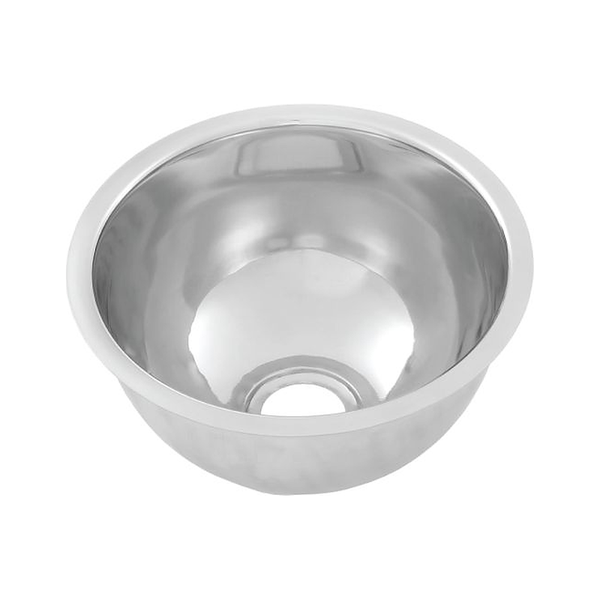 3monkeez RB300 Round Pressed Stainless Steel Sink Bowl, 300mm Dia x 165mm