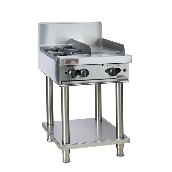 Trueheat RCT6-2-3G-NG-STD6-KIT | 600mm Top With 2 Burner and 300mm Griddle NG | Bundle | With Stand and Regulator LP