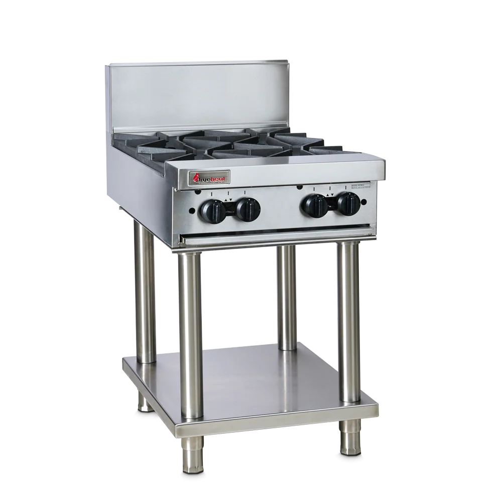 Trueheat RCT6-4-NG-STD6-KIT | 600mm Top With 4 Burners NG | Bundle | With Stand and Regulator LP