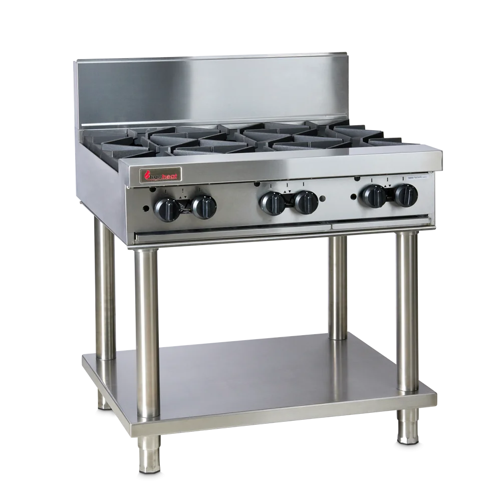 Trueheat RCT9-6-LP-STD9-KIT | 900mm Top With 6 Burners LP | Bundle | With Stand and Regulator LP