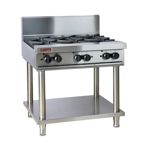 Trueheat RCT9-6-LP-STD9-KIT | 900mm Top With 6 Burners LP | Bundle | With Stand and Regulator LP