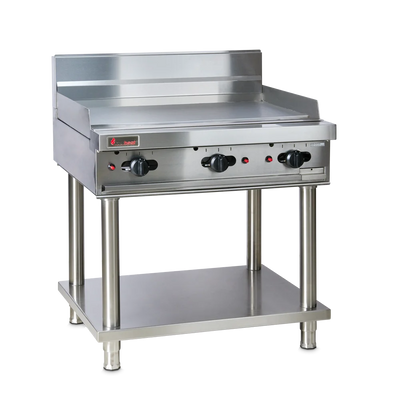 Trueheat RCT9-9G-NG-STD9-KIT | 900mm Top With Full Griddle Plate NG | Bundle | With Stand and Regulator LP