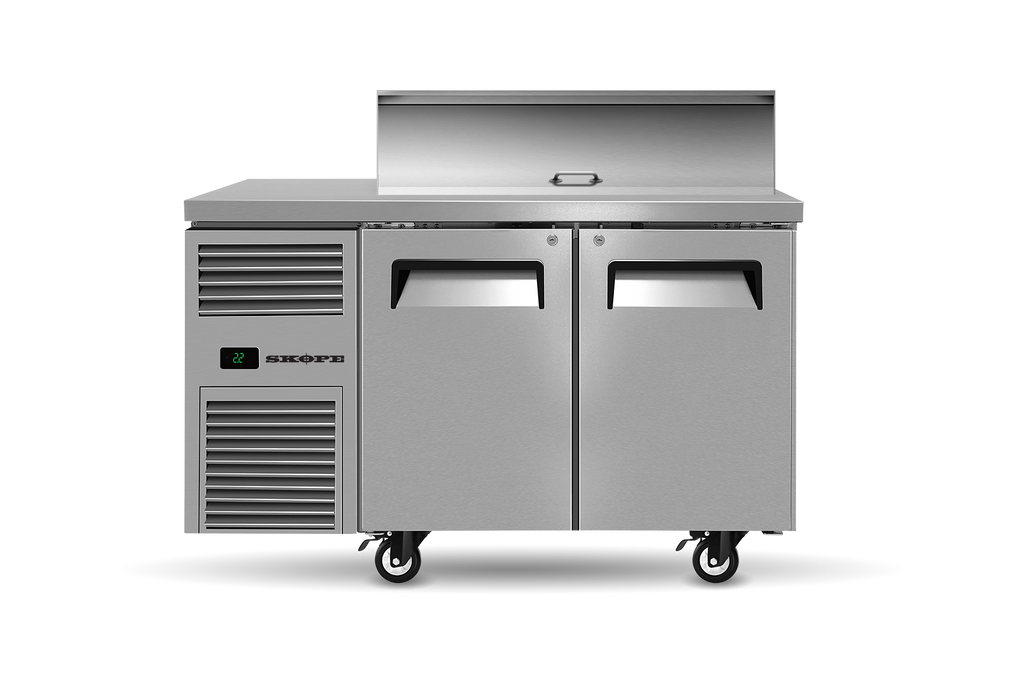 SKOPE RF7.PPS.2.SD ReFlex Salad Preparation Fridge | 2 Bay, 4 GN 1/3 Cold Well
