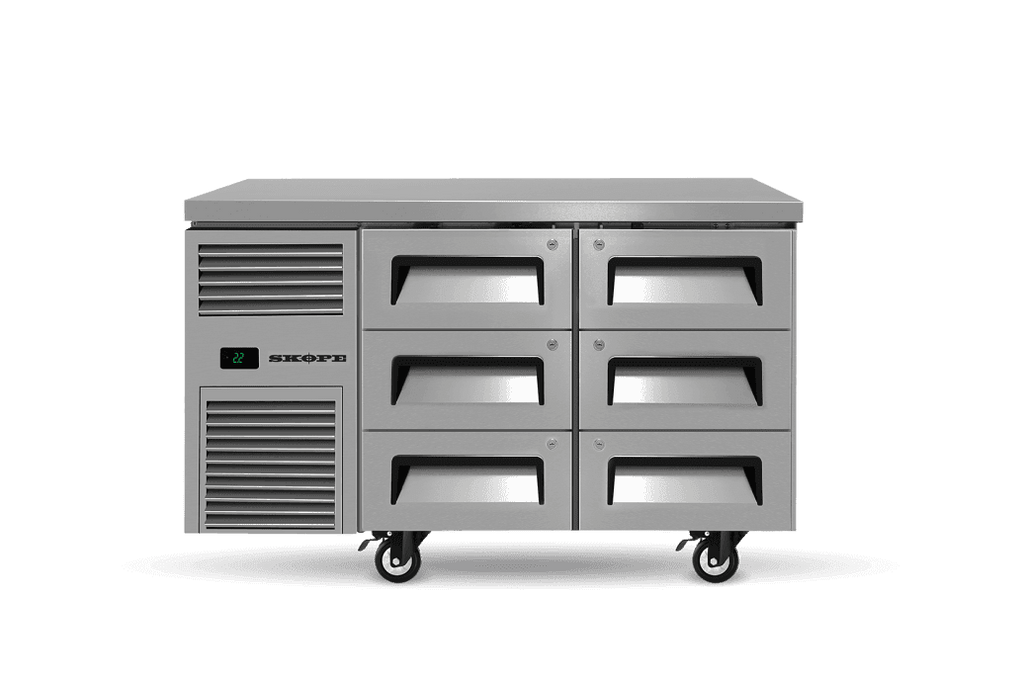 SKOPE RF7.UBR.2.D6 ReFlex Undercounter Fridge | GN 1/1 | 6 Drawers | 248L