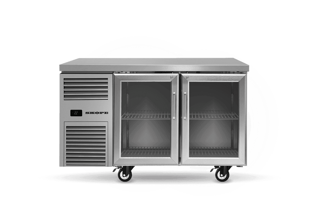 SKOPE RF7.UBR.2.GD ReFlex Undercounter Fridge | GN 1/1 | 2 Glass Doors | 248L