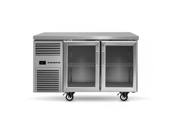 SKOPE RF7.UBR.2.GD ReFlex Undercounter Fridge | GN 1/1 | 2 Glass Doors | 248L