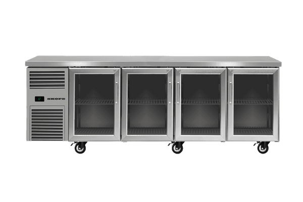 SKOPE RF7.UBR.4.GD ReFlex Undercounter Fridge | GN 1/1 | 4 Glass Doors | 526L