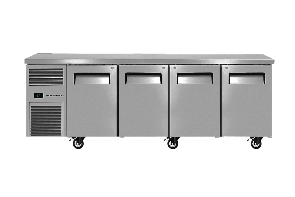 SKOPE RF7.UBR.4.SD ReFlex Undercounter Fridge | GN 1/1 | 4 Solid Doors | 526L