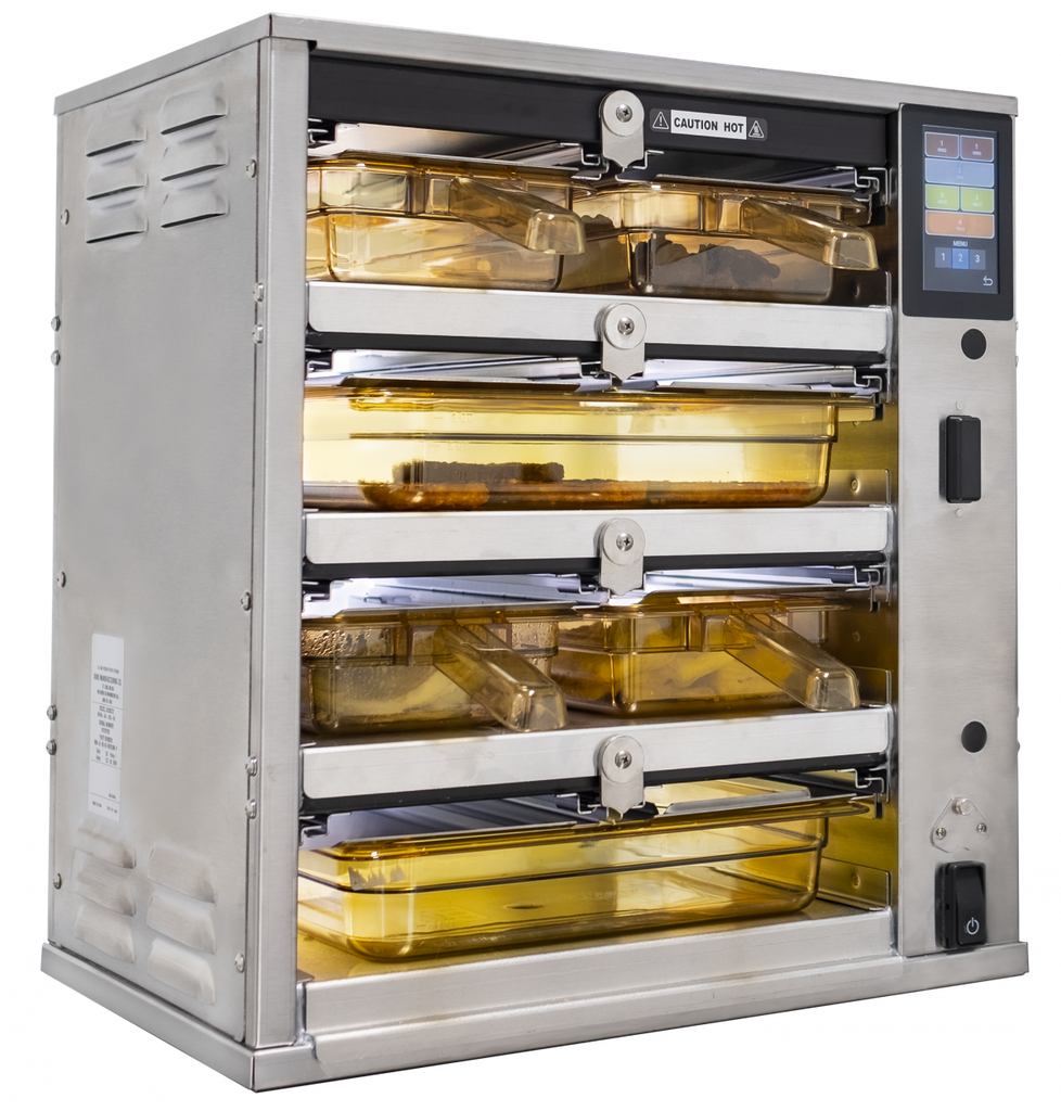Duke RFHU-24-FL044GM | Hot Holding Cabinet | 2 High 4 Wide | 100mm Deep | 8 Pans