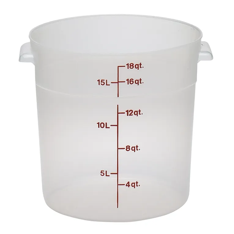 Cambro RFS18PP I Translucent Round Storage Container 17.2L I Case of 6