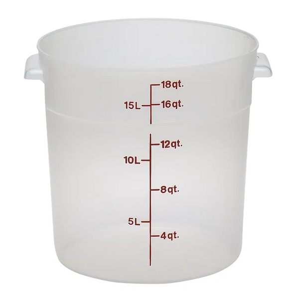 Cambro RFS18PP I Translucent Round Storage Container 17.2L I Case of 6
