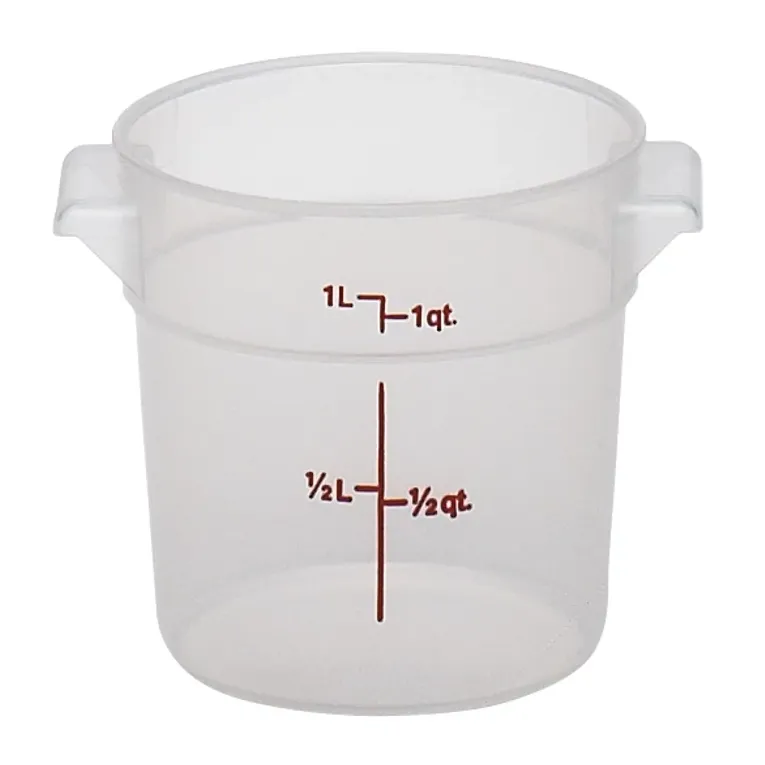 Cambro RFS1PP I Translucent Round Storage Container 0.9L I Case of 12
