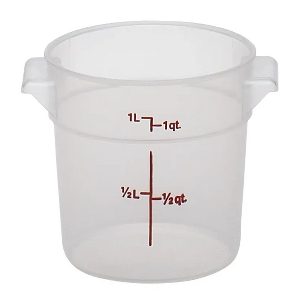 Cambro RFS1PP I Translucent Round Storage Container 0.9L I Case of 12