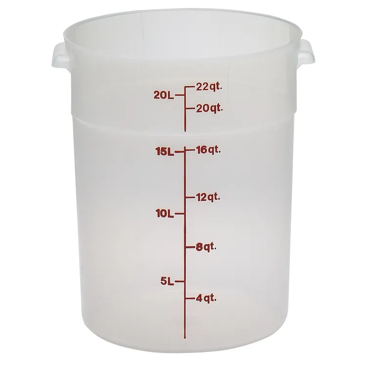 Cambro RFS22PP I Translucent Round Storage Container 20.8L I Case of 6