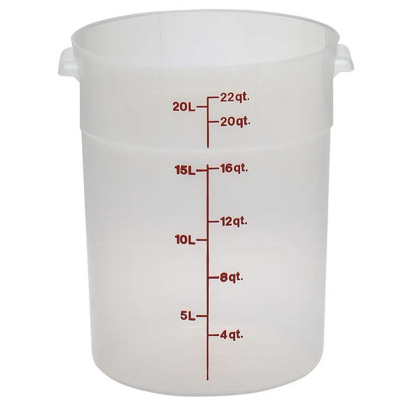 Cambro RFS22PP I Translucent Round Storage Container 20.8L I Case of 6