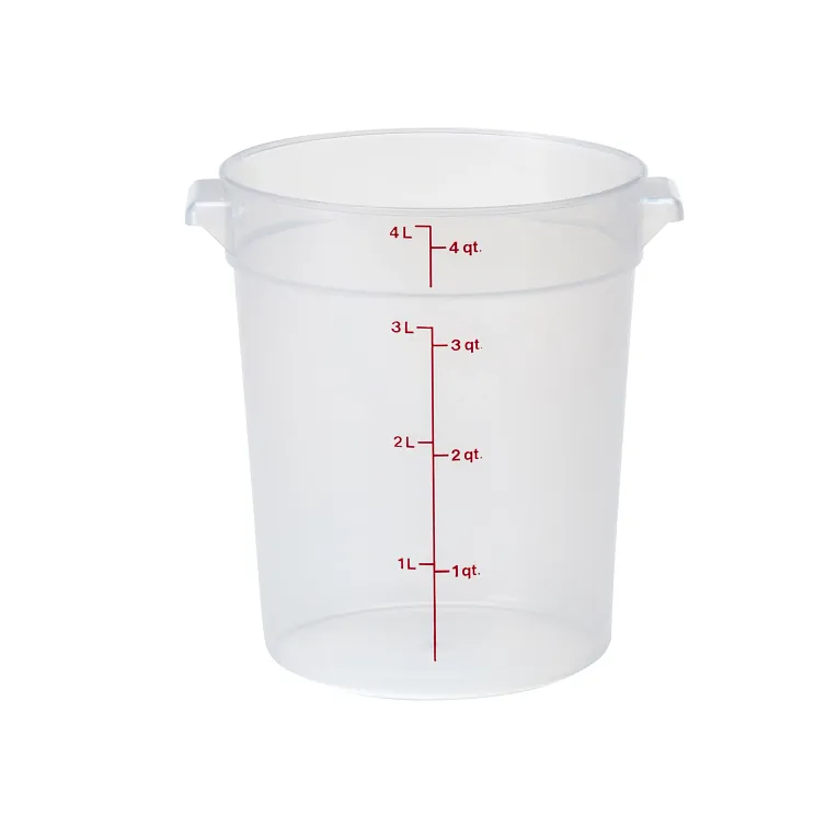 Cambro RFS4PP I Translucent Round Storage Container 3.8L I Case of 12