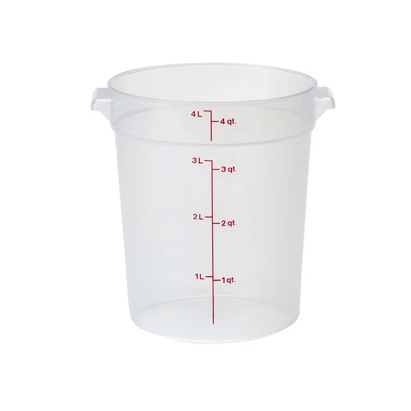Cambro RFS4PP I Translucent Round Storage Container 3.8L I Case of 12