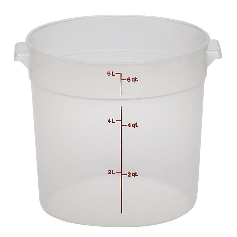 Cambro RFS6PP I Translucent Round Storage Container 5.7L I Case of 12