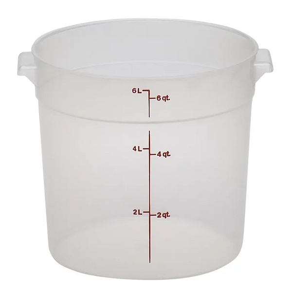 Cambro RFS6PP I Translucent Round Storage Container 5.7L I Case of 12