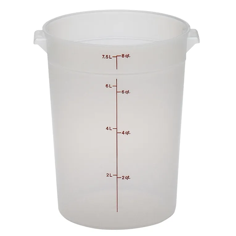 Cambro RFS8PP I Translucent Round Storage Container 7.6L I Case of 12