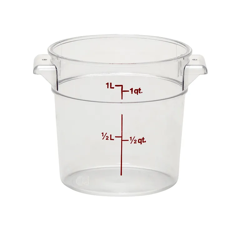 Cambro RFSCW1 I Camwear Round Storage Container 0.9L I Case of 12