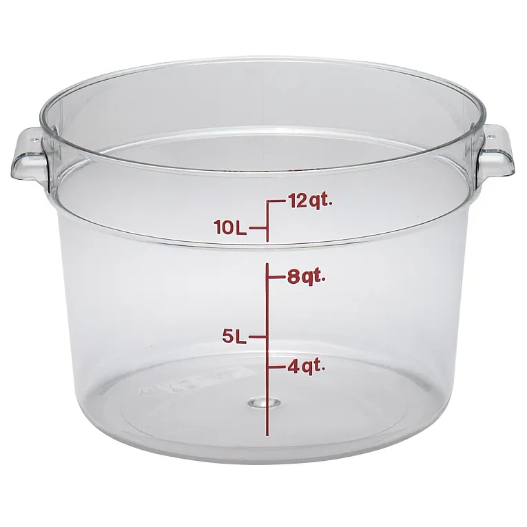 Cambro RFSCW12 I Camwear Round Storage Container 11.4L I Case of 6