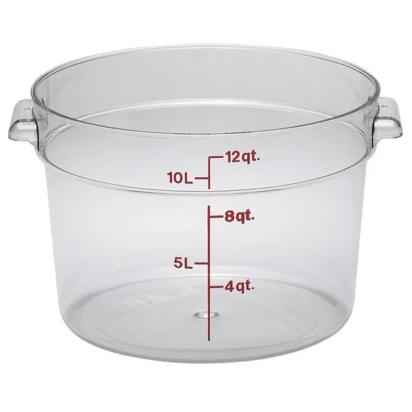 Cambro RFSCW12 I Camwear Round Storage Container 11.4L I Case of 6