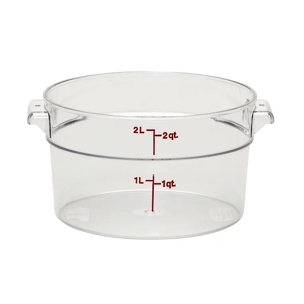 Cambro RFSCW2 I Camwear Round Storage Container 1.9L I Case of 12