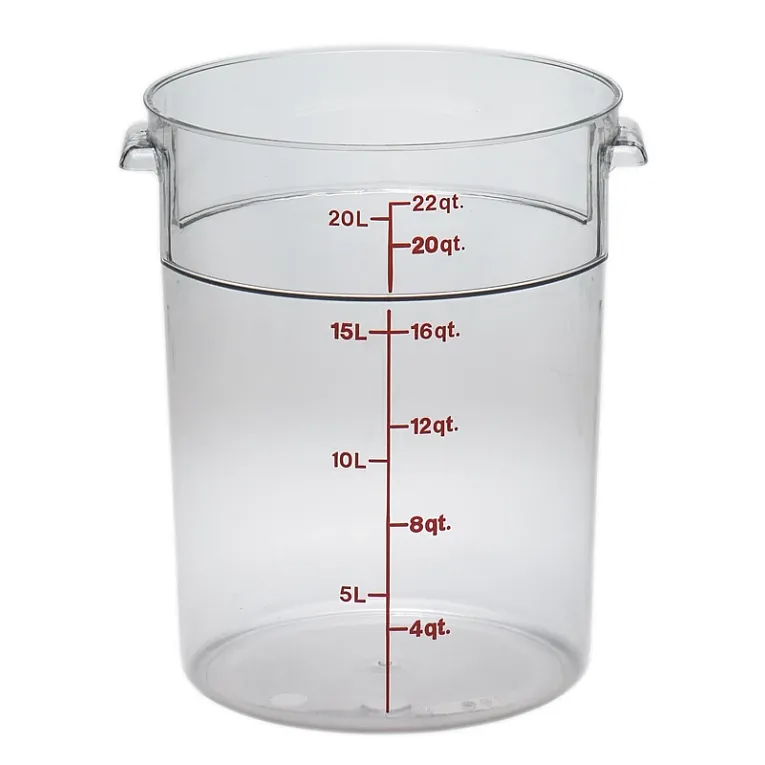 Cambro RFSCW22 I Camwear Round Storage Container 20.8L I Case of 6