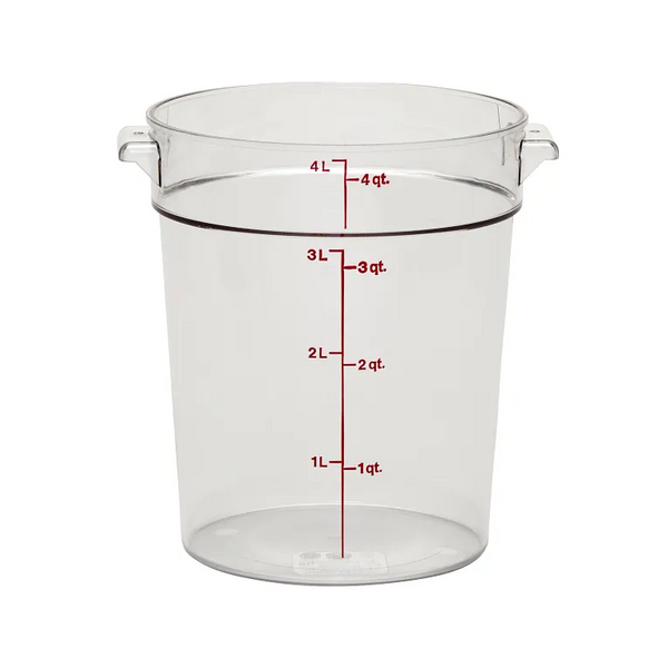 Cambro RFSCW4 I Camwear Round Storage Container 3.8L I Case of 12