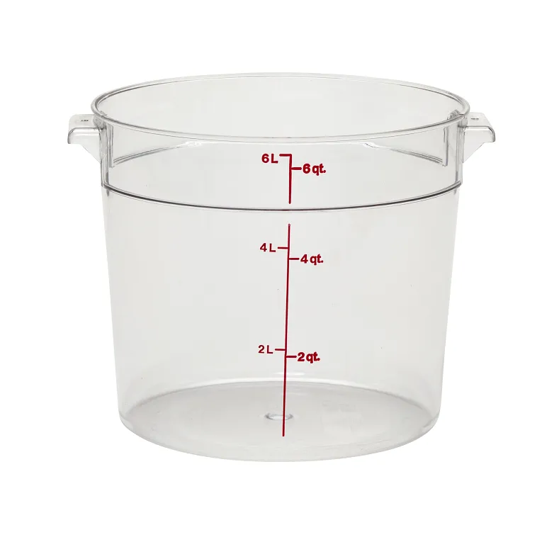 Cambro RFSCW6 I Camwear Round Storage Container 5.7L I Case of 12