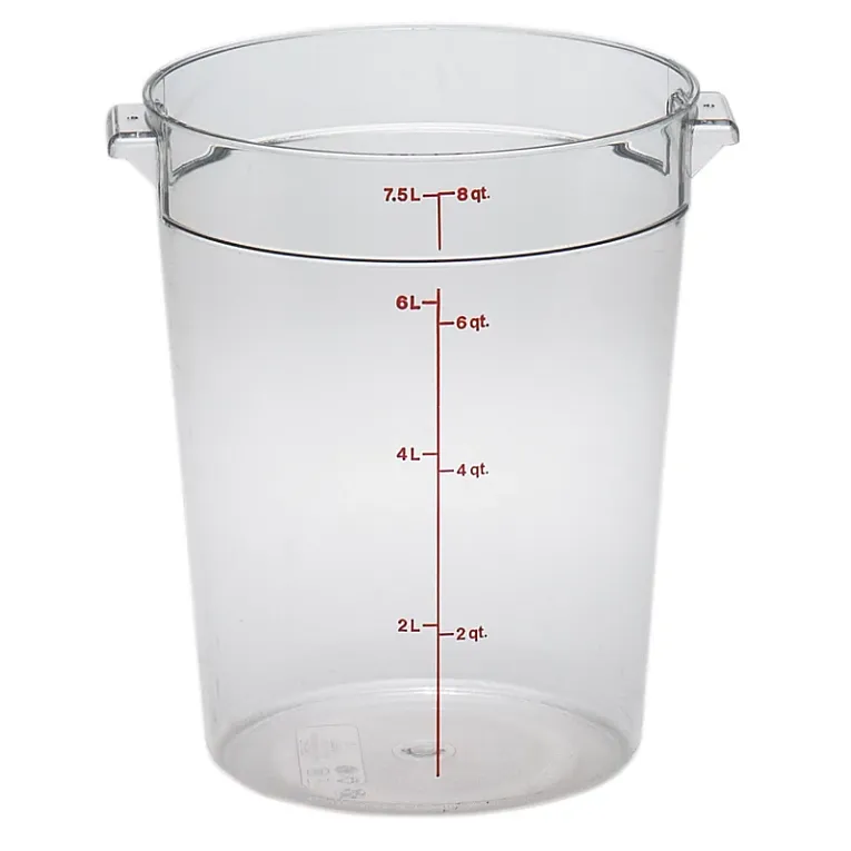 Cambro RFSCW8 I Camwear Round Storage Container 7.6L I Case of 12