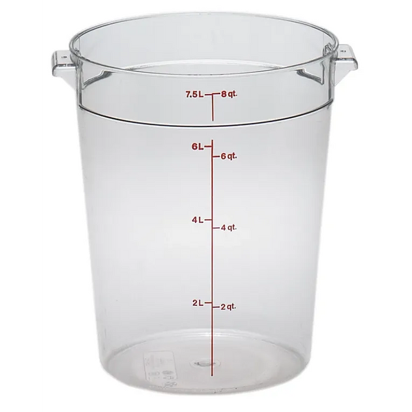Cambro RFSCW8 I Camwear Round Storage Container 7.6L I Case of 12