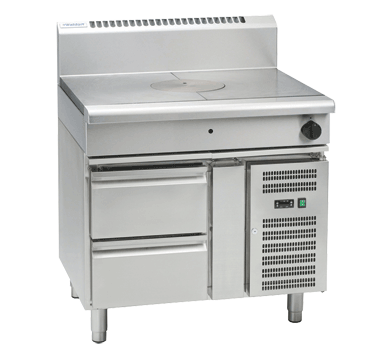 Waldorf RN8100G-RB I 800m Series I Gas I Target Top I Refrigerated Base I Gas Cook Top