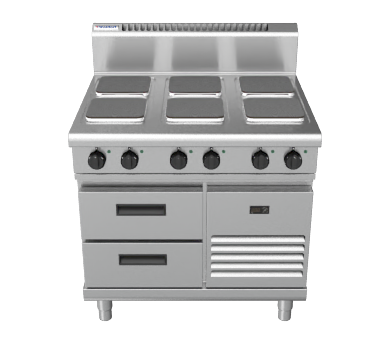 Waldorf RN8600SE-RB - 900mm Electric Cooktop Sealed Hobs