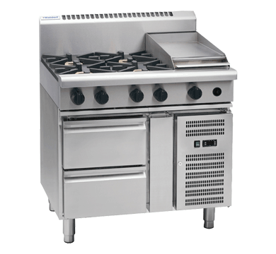 Waldorf RNL8603G-RB Gas Cooktop Low Back Version Refrigerated Base