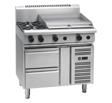 Waldorf RNL8606G-RB Gas Cooktop Low Back Version Refrigerated Base