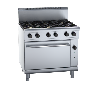 Waldorf RN8610GC I 800m Series I Gas Range I Convection Oven I Six Burner Gas Stove I Cooktop Range I 900mm
