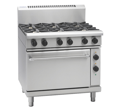 Waldorf RN8610GE I 800m Series I Gas Range I Electric Static Oven I Six Burner Gas Stove I Cooktop Range I 900mm
