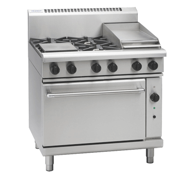 Waldorf RN8613GC I 800m Series I Gas Range I Convection Oven I Six Burner Gas Stove I Cooktop Range I 900mm