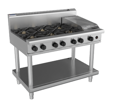 Waldorf RN8803G-LS I 800m Series I Gas Cooktop I Leg Stand I Cooktop I Gas Stove Top I1200mm