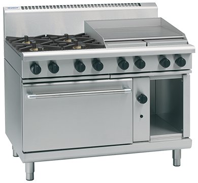 Waldorf RN8816G I 800m Series I Gas Range I Gas Oven I Static Oven I Cooktop Range I1200mm