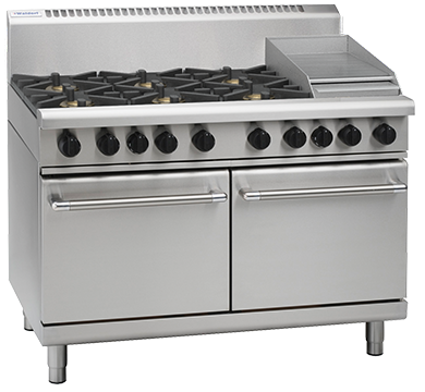 Waldorf RN8823G I 800 Series I Gas Range I Six Burner Gas Stove I Oven I Static Oven I1200mm