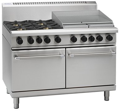 Waldorf RN8826G I 800 Series I Gas Range I 4 Burner Cooktop I Oven I Static Oven I1200mm