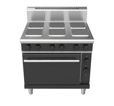 Waldorf RNB8610SEC - 900mm Electric Sealed Hobs Range Convection Oven