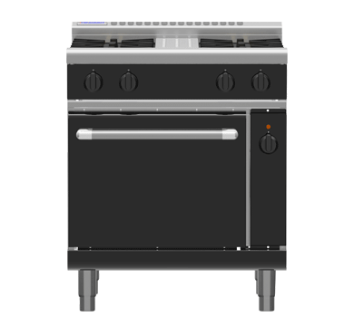 Waldorf RNLB8510GEC Gas Range Electric Convection Oven Low Back Version