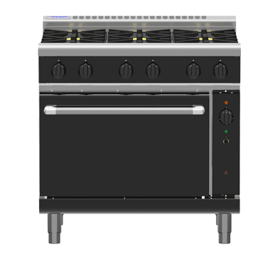 Waldorf RNB8610GC 900mm Gas Range Convection Oven