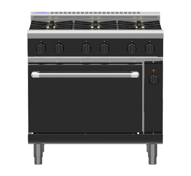 Waldorf RNLB8610GEC Gas Range Electric Convection Oven Low Back Version