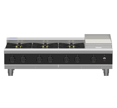 Waldorf RNB8809G-B 1200mm Gas Cooktop Bench Model