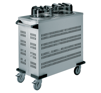 Rieber RRV-L2-190-320 Mobile Tubular Dispenser (Round) - No Heating with vents | Double Tube | 44kgs